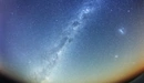 Image: The milky way and the Magellanic clouds