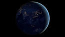 Картинка: Огни ночной Земли из космоса