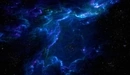 Картинка: Голубая туманность в космосе.