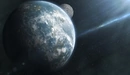 Картинка: Планета земной группы и его спутник