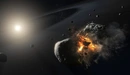 Картинка: Столкновение астероидов в космосе