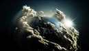Картинка: Планета Земля в облаках.