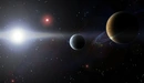 Картинка: Две планеты и две яркие звезды