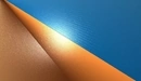 Картинка: Яркий свет в центре оранжево-голубой текстуры.