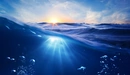 Картинка: Солнечный свет пробирается сквозь глубинные воды