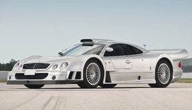 Картинка: Mercedes, SLK, GTR, серебристый, суперкар, спорткар