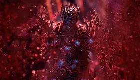 Картинка: Красное, кровь, боcс, Уризен, Urizen, обличие, демон, игра, Devil May Cry 5