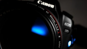 Картинка: Фотоаппарат, Canon, линза, объектив, фотокамера, макро