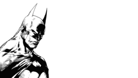 Картинка: Бэтмен, Batman, супергерой, чёрно-белый
