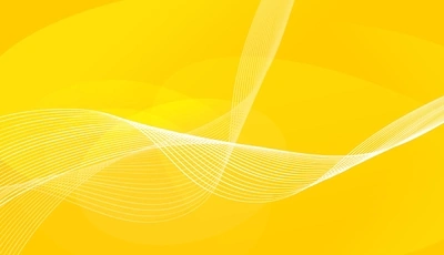 Image: Изгибы, линии, белые полосы, параллельные, жёлтый фон, цвет