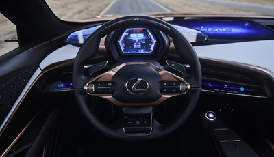 Image: Lexus, LF-1, Limitless, Concept, salon, steering wheel, display, road, buttons, brand