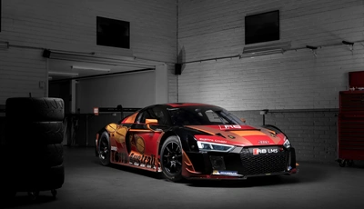 Image: Audi R8, racing car, Race Car, sports car, tuning