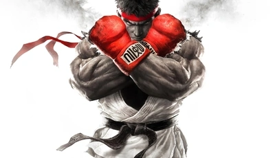 Image: Street Fighter V, Ryu, fighter, red armband, black belt, look