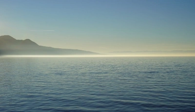Image: Море, горизонт, небо, гора