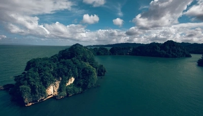 Image: река, деревья, озеро