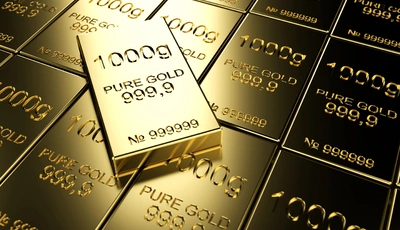 Image: Ingots, numbers, letters, metal, metal, gold, 1000g, PURE GOLD, 999.9, # 999999