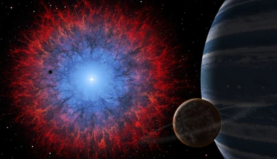 Image: Сверхновая, взрыв, планеты, туманность, глаз, звезда