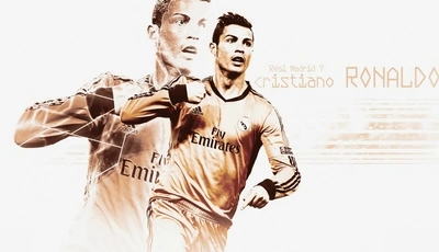 Image: Cristiano Ronaldo, спорт, футболист, знаменитость, белый фон