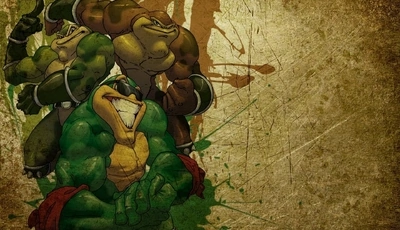 Картинка: Battletoads, Боевые жабы, лягушки, Pimpl, Rash, Zits, текстура, царапины