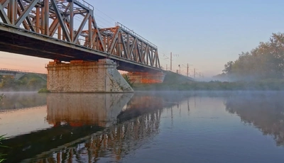 Image: Архитектура, Мост, Рассвет