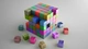 Картинка: Кубик из множества маленьких кубиков