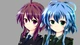 Картинка: Две девушки в форме из аниме Vocaloid