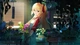 Картинка: Аниме-девушка с красивыми глазами возле цветов
