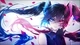 Картинка: Сине-красная Hatsune Miku