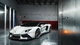 Картинка: Белый Lamborghini Aventador в гараже