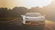 Image: White Lamborghini Aventador is on the road