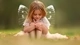Картинка: Девочка с прозрачными крыльями как у бабочки