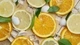 Картинка: Дольки апельсина и лимона с кубиками льда