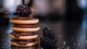 Картинка: Печенье в шоколаде с ежевикой