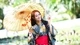Картинка: Японка в кимоно с зонтиком
