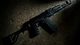 Картинка: Черный АК-47 со складным прикладом