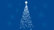 Картинка: Новогодняя ёлочка из звёздочек на голубом фоне