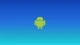 Картинка: Android на синем фоне