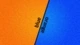 Картинка: Оранжевый и голубой фон на рабочий стол