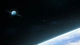 Картинка: Газовый гигант с кольцами, кометы и атмосфера планеты с их спутниками