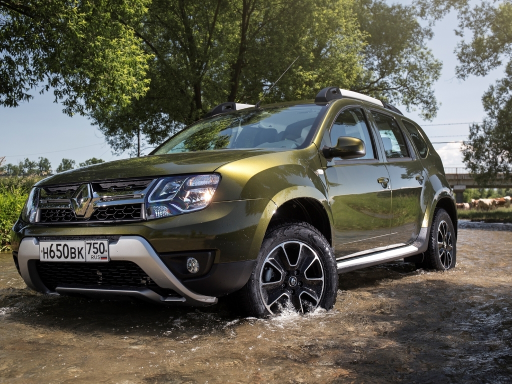 Картинка: Renault, Duster, 2015, внедорожник, 4x4, речка
