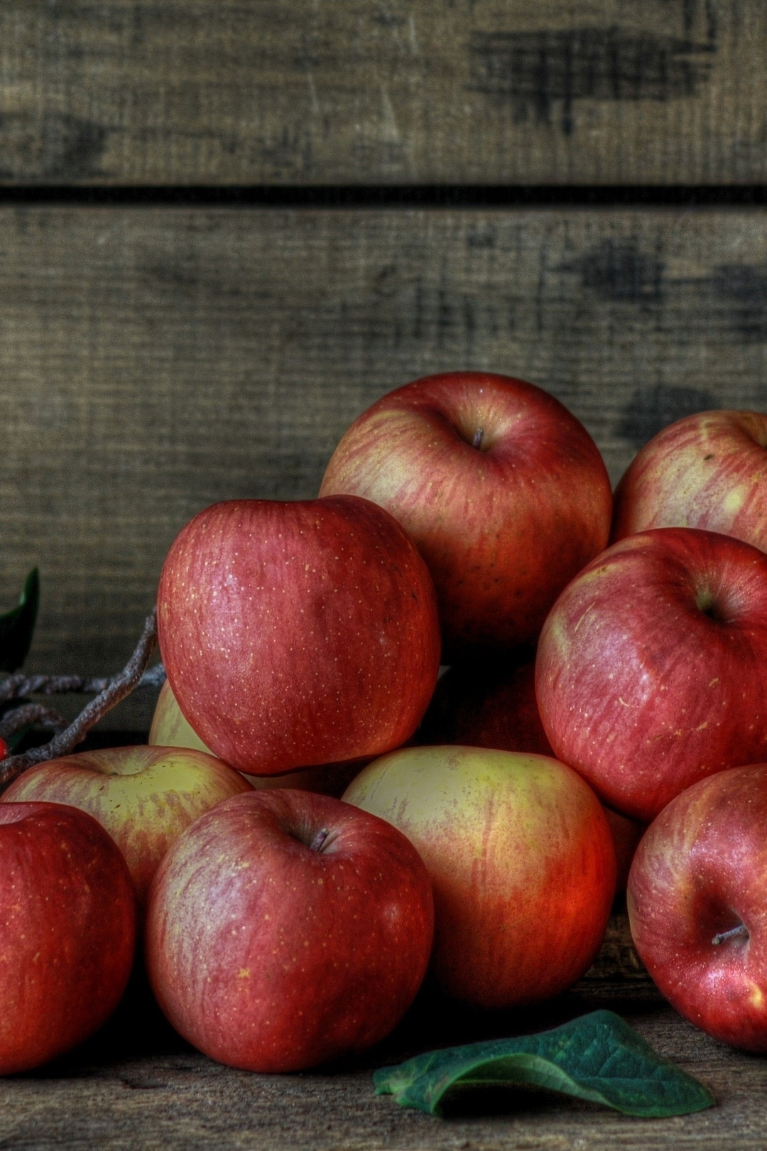 Картинка: Яблоки, красные, спелые, урожай