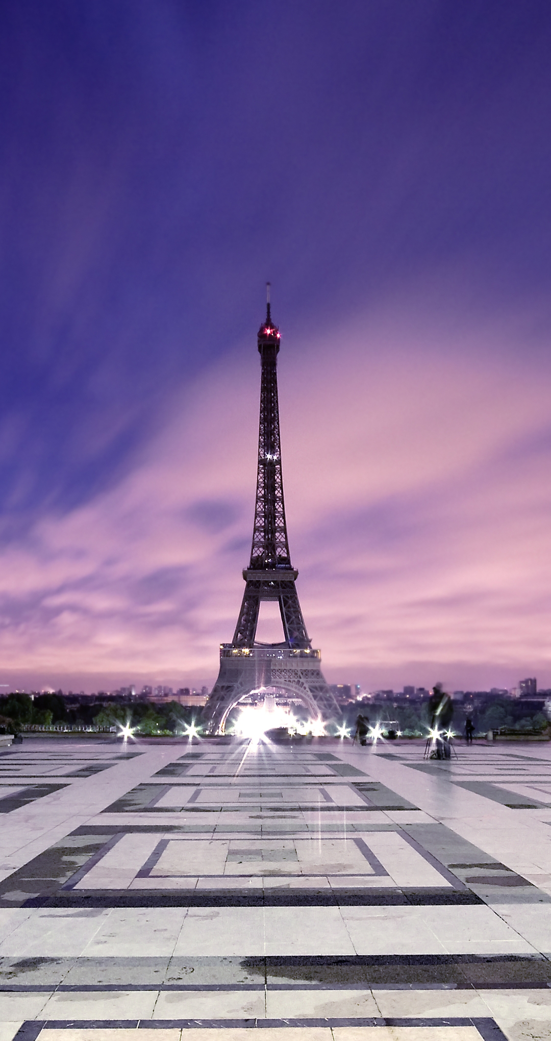 Image: Eiffel tower, Paris, France, evening sky, square, building, beautiful background