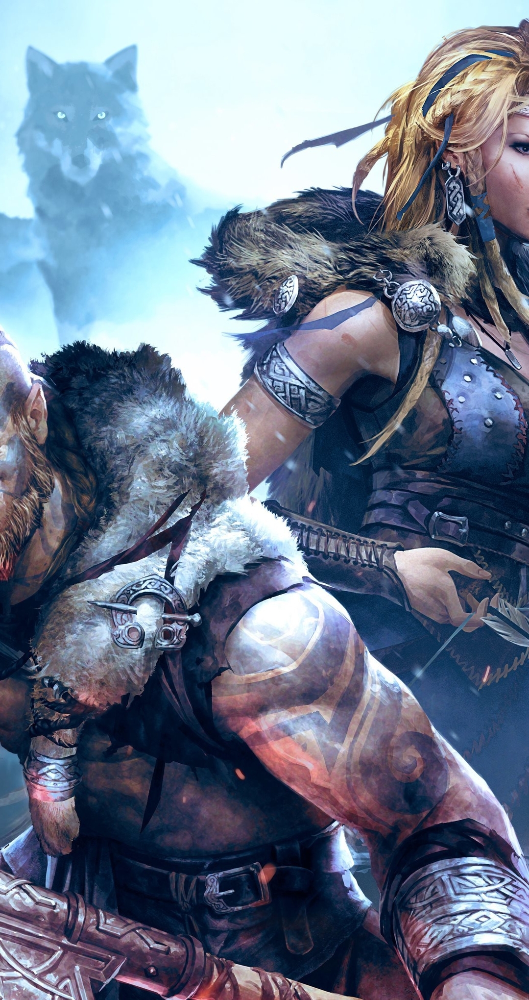 Image: Vikings: Wolves of Midgard, war, ancient, wolves, bow, arrows