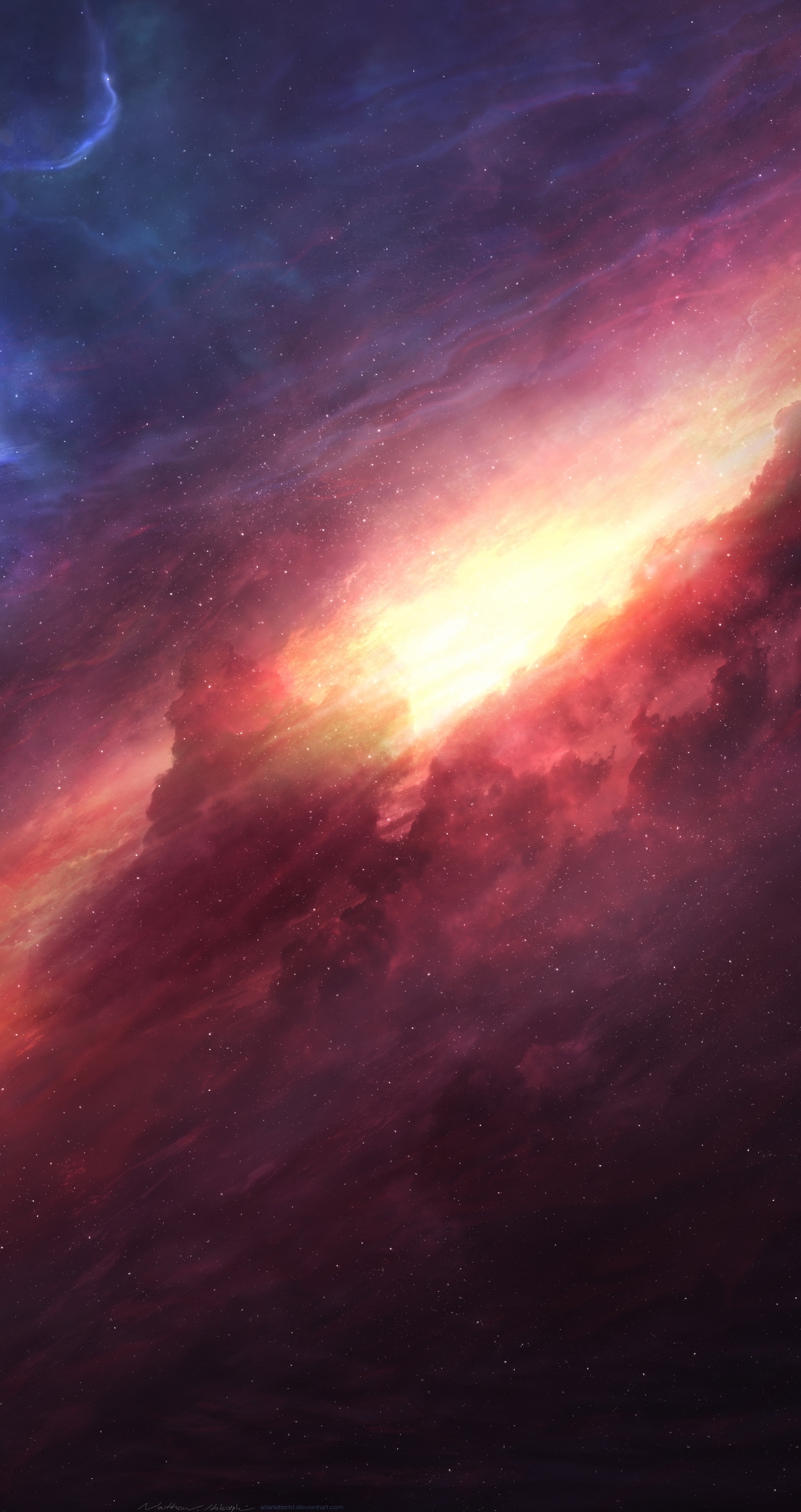 Картинка: Космос, газ, свет, молекулярное, облако, зарождение, формирование