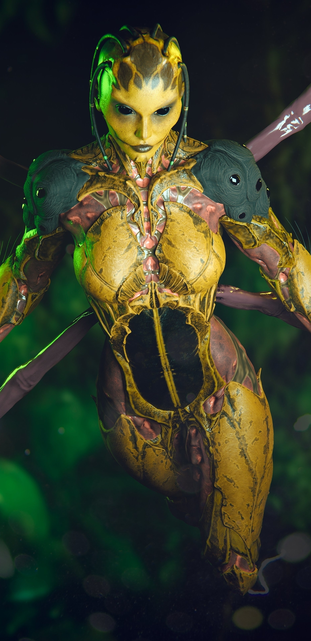 Картинка: Дивора, раса Китинн, облик, насекомое, Mortal Kombat 11, #nsfw