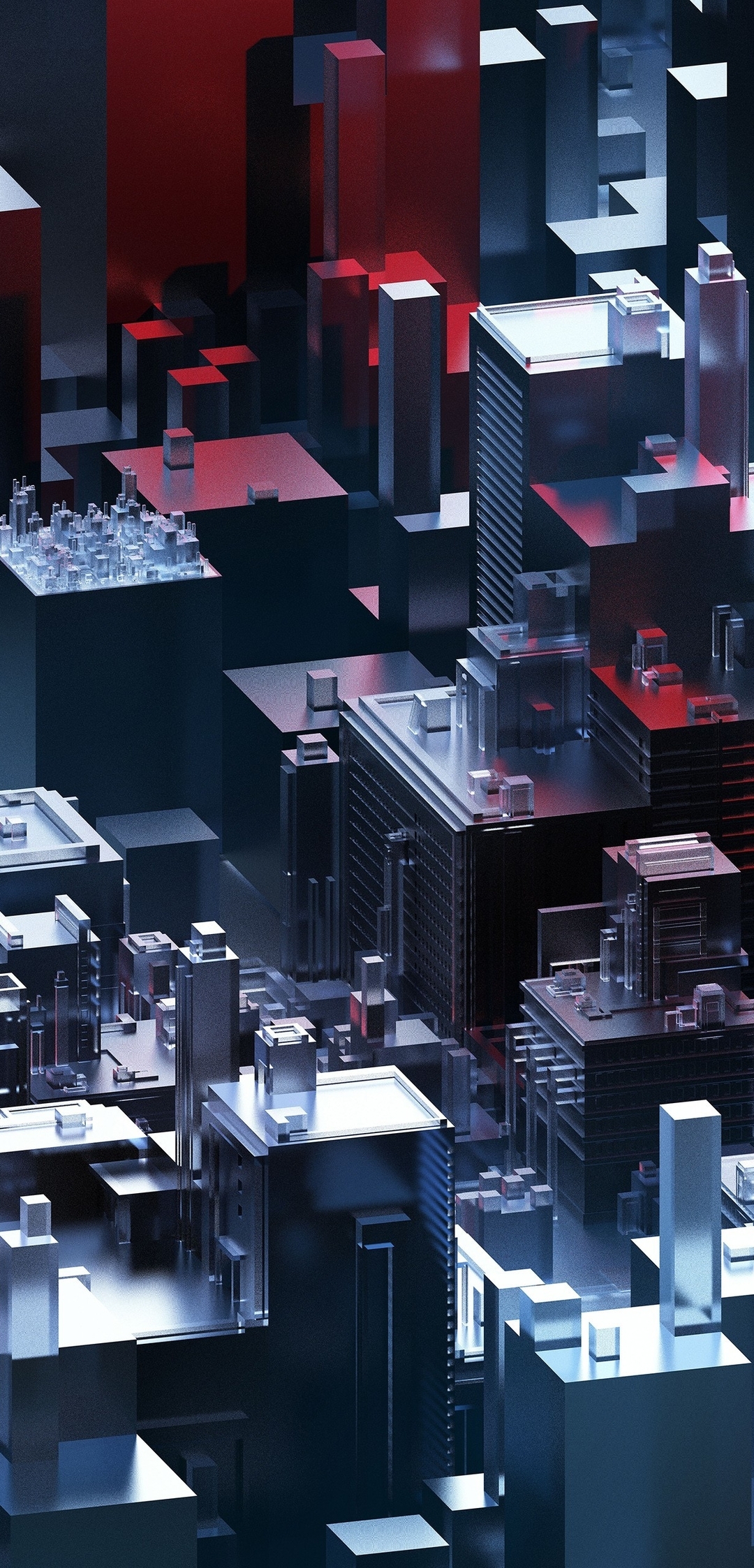 Image: Model, city, building, transparent, 3D