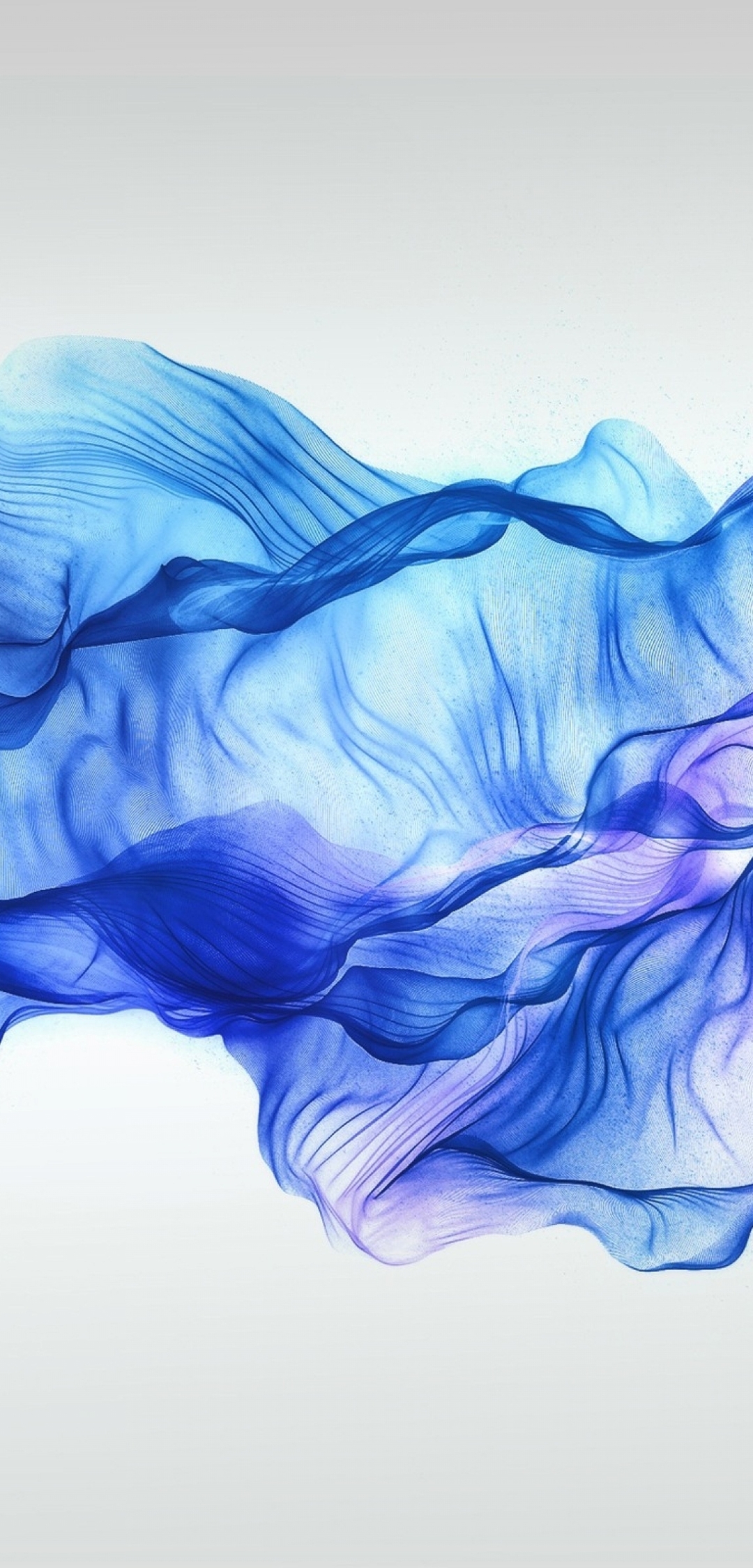 Image: Ribbon, fabric, blue, white background