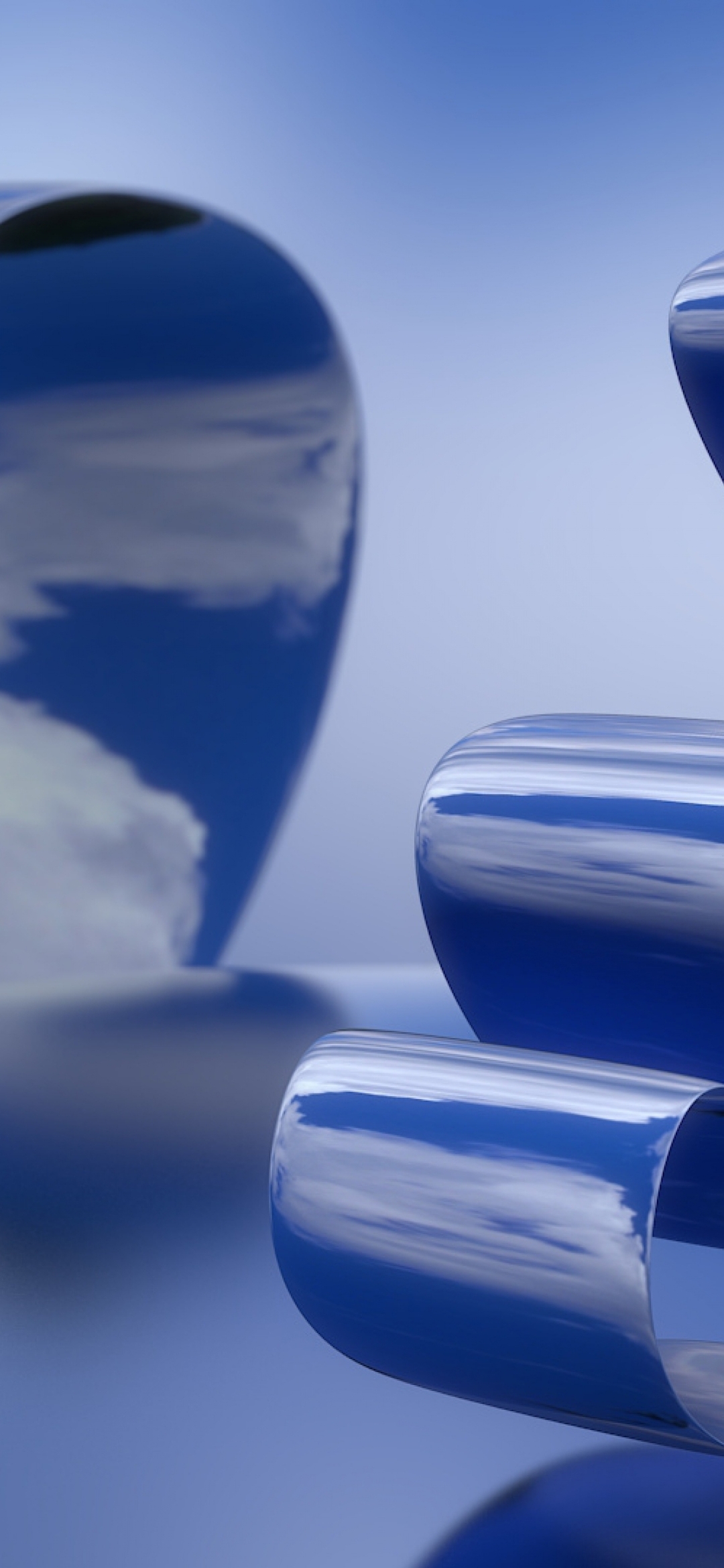 Image: Tape, reflection, blue, bend