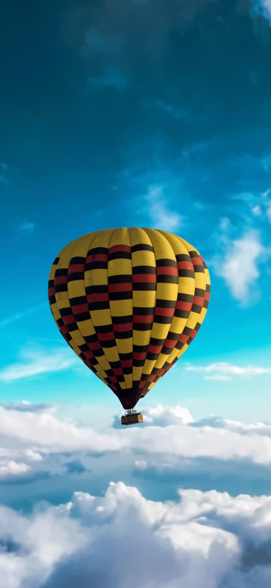 Image: Balloon, sky, clouds, flying, height