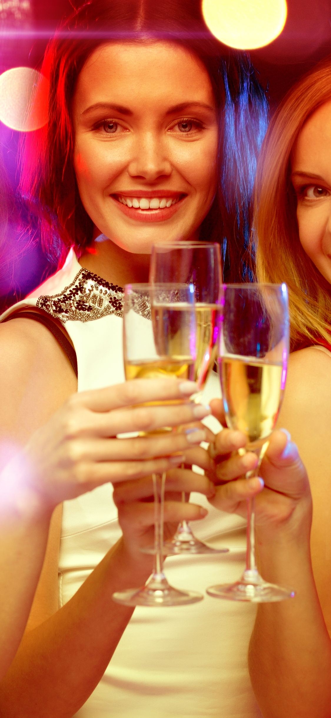 Image: Holiday, girls, champagne, fun, photos